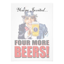 Obama - cuatro más cervezas comunicados