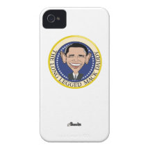 Obama - el caso zanquilargo de Iphone 4 del papá d iPhone 4 Protectores