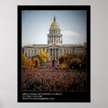 Obama en Denver Poster