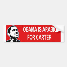 Obama es árabe etiqueta de parachoque