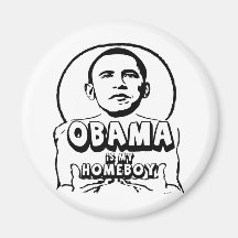 Obama es mi homeboy imán de nevera