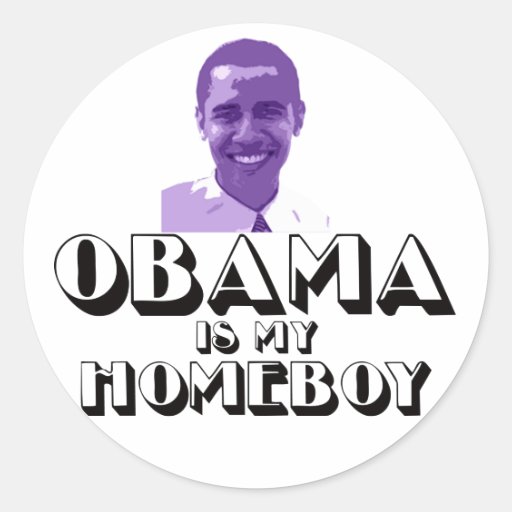 Obama es mi Homeboy Pegatinas