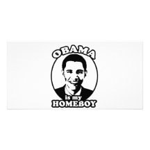Obama es mi homeboy tarjetas personales con fotos