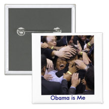 Obama es yo botón pins