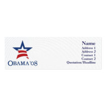 Obama - flaco tarjetas de negocio