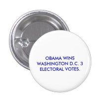 OBAMA GANA LA C.C. DE WASHINGTON PINS