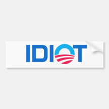 Obama, IDIOTA Etiqueta De Parachoque