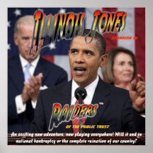 Obama ILLINOIS JONES - asaltantes entrenados para  Poster