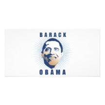 Obama irradia el azul tarjetas con fotos personalizadas