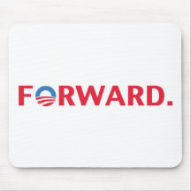 Obama/lema delantero de Biden 2012 (rojo) Tapete De Raton