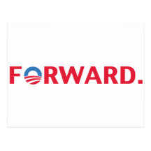 Obama/lema delantero de Biden 2012 (rojo) Postal