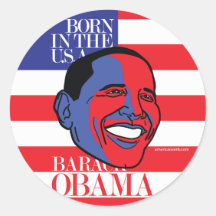 Obama llevado en el pegatina de los E.E.U.U.