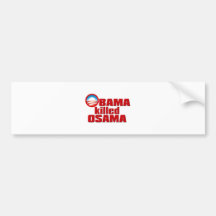 Obama mató a la copia de Osama Etiqueta De Parachoque