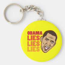 Obama miente las mentiras de las mentiras llavero personalizado