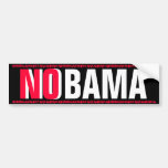 OBAMA - NOBAMA PEGATINA DE PARACHOQUE