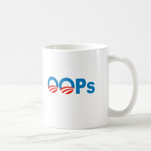 Obama oops taza de café