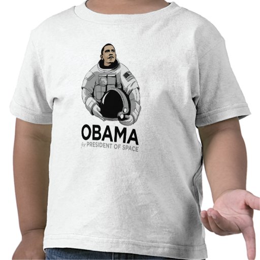 Obama para el presidente del espacio camisetas