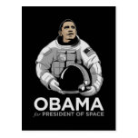 Obama para el presidente del espacio postales