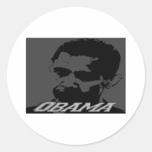 obama pegatinas redondas