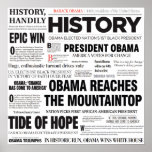 Obama: Poster histórico del collage del título