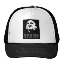Obama que ningún drama nuevo no politick, ingenios gorros bordados