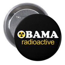 Obama radiactivo pin