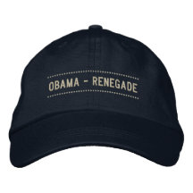 Obama - renegado - gorra bordado gorra de beisbol