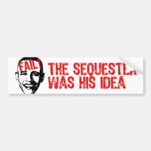 ¡Obama, secuestra fall! Pegatina De Parachoque