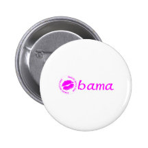 Obama-Sellado con un beso Pin