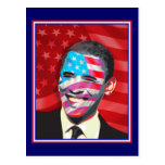 obama - sonrisa presidencial tarjeta postal