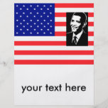 obama, su del texto aviador aquí flyer a todo color