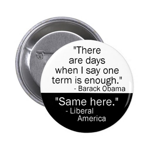 Obama un botón del término pin