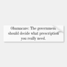 Obamacare: El gobierno debe decidir qué banda… Pegatina De Parachoque