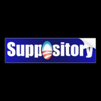 ObamaCare es un Suppository pegatinas de parachoque