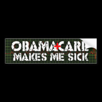 ObamaCare: Me hace enfermo pegatinas de parachoque