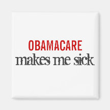 OBAMACARE me hace enfermo Imán Para Frigorifico