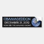 ¿OBAMAGEDDON DEC 21,2012 CÓMO HIZO EL MAYANS SABEN PEGATINA DE PARACHOQUE