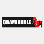 Obaminable Etiqueta De Parachoque