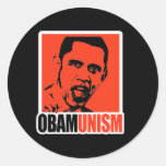 OBAMUNISM PEGATINA REDONDA