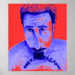 Obedezca el azul de la propaganda posters