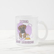 Obediencia Brindle de la reunión del boxeador de K Taza De Café