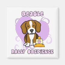 Obediencia de la reunión del beagle de Kawaii Imanes