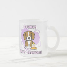 Obediencia de la reunión del beagle de Kawaii Tazas