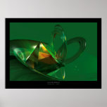 Objetos 2 del vidrio verde posters