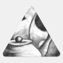 Objetos diarios calcomanía de trianguladas