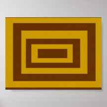 Oblongo, arte abstracto del modelo del rectángulo posters