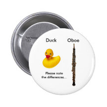 Oboe/botón del pato pin
