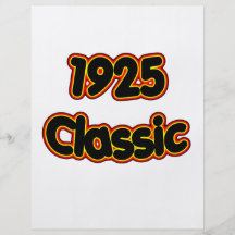 Obra clásica 1925 flyer a todo color