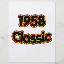 Obra clásica 1958 flyer personalizado