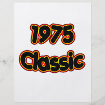 Obra clásica 1975 flyer personalizado